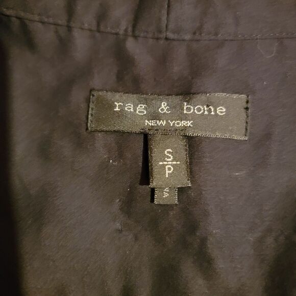 Rag & Bone Miranda Blouse Top Twist Wrap Black size small - Picture 3 of 4